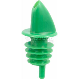 Winco PPR-2G Free Flow Pourers, Green, 12/Pack
