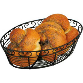 Oval Black Wire Bread Basket