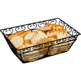 Rectangular Black Wire Fruit Basket