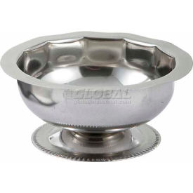 Paneled Sherbet Dish, 5 oz, Stainless Steel