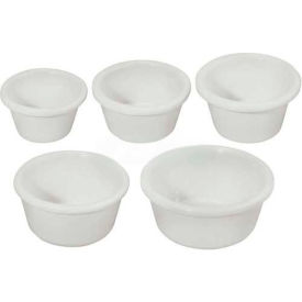 Plain Ramekins, 6 oz, Melamine, Black, 12 Per Pack