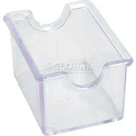 Sugar Packet Holders, 3-1/2"L, 2-1/2"W, 2"H, Clear Plastic, Pack of 12