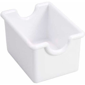 Sugar Packet Holders, 3-1/2"L, 2-1/2"W, 2"H, White, Plastic, 12/Pack