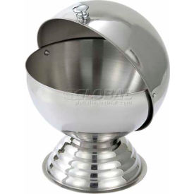 Sugar Bowl with Roll Top, 20 oz., 6"D, Stainless Steel