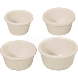 Fluted Ramekins, 2 oz, Melamine, Black, 12 Per Pack