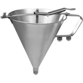 Confectionery Funnel With 3 Nozzles, 7-1/2"D, 8-1/4"H, Spring Valve Operated, Stainless Steel