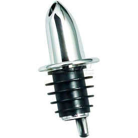 Chrome Plated Free Flow Pourer, 12/Pack