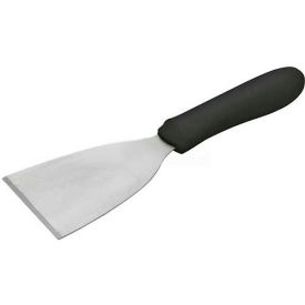 Scraper, 3"L Blade, 4"W, Black Polypropylene Handle