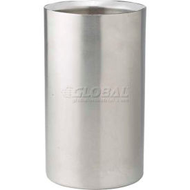 Double Wall Wine Cooler, 4-1/2"D, 8-3/4"H, Stainless Steel