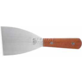 Blade Scraper, 3"L Blade, 4"W, Wooden Handle