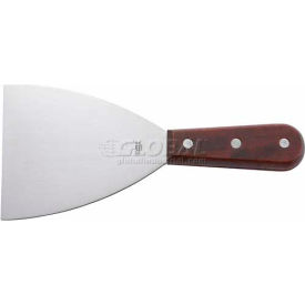 Blade Scraper, 4-1/2"L Blade, 4"W, Wooden Handle