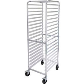 20 Tier Aluminum Rack with Brake - Black