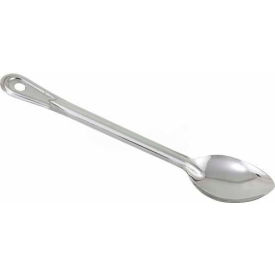 Solid Basting Spoon, 15"L, Stainless Steel