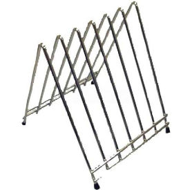 Cutting Board Rack, 12"H, 6 Slot, Chrome Plated
