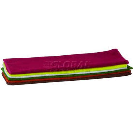 Microfiber Towels, Assorted Colors, Pack of 6