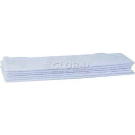 Microfiber Towels, White, Pack of 6