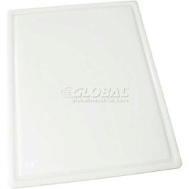 Grooved Cutting Board, 15"L, 20"W, 1/2"H, White