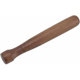 Winco WMW-8 Flat Head Wooden Muddler, Walnut Lacquered Wood, 8"L