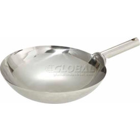 Wok W/ Welded Handle, 16" D, Stainless Steel