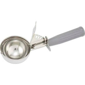 Winco Ice Cream Disher with Plastic Handle, Size #8, Gray