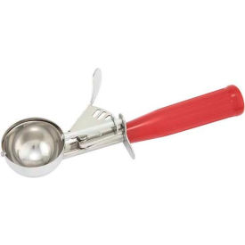 Ice Cream Disher with Plastic Handle, Size #24, Red