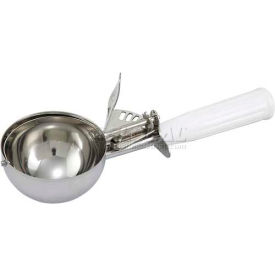 Ice Cream Disher with Plastic Handle, Size #6, White