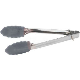 Winco UT-7K Utility tong with Rubber head, 7"L, Black