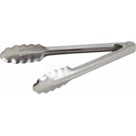 Winco UT-9 Utility Tong 9"L, Heavyweight Stainless Steel