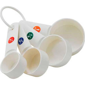 Measuring Cup with Capacity Marking, 1/4, 1/3, 1/2 & 1 Cup., Plastic, White