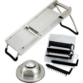 Premium Mandoline Set with 5 Blades, Stainless Steel, 15-1/5"L, 6-1/2"W, 3"H