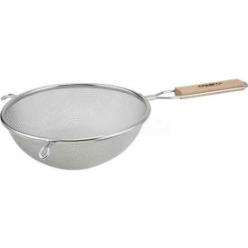 Single Fine Mesh, 8" Diameter, Stainless Steel