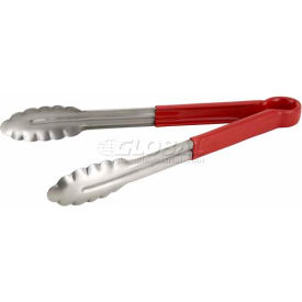 Winco Utility Tong Cold Food Service, 9"L, Red