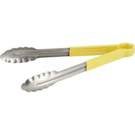 Winco Utility Tong Cold Food Service, 9"L, Yellow