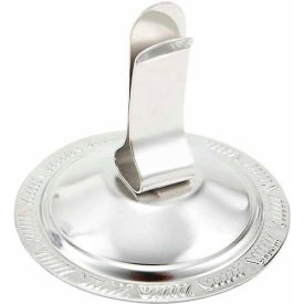Single Clip Menu Holder, 2-1/2"W, 2"H, Stainless Steel