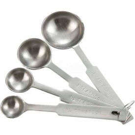 4-Piece Deluxe Measuring Spoon Set, Stainless Steel