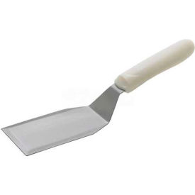 Hamburger Turner, 6"L Blade, 3"W, White Polypropylene Handle