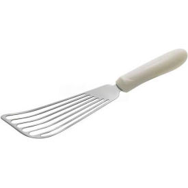 Fish Spatula, 6-1/2"L Blade, White Polypropylene Handle