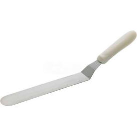Offset Spatulas, 9-1/2"L Blade, White Polypropylene Handle