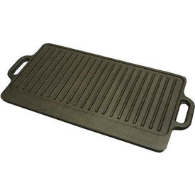 Cast Iron Griddle, 20"L, 10"W, Black Coating