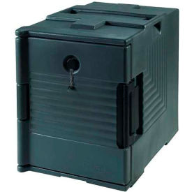 Insulated Food Transporter, 2-1/2" - 8" Deep Pans, Polypropylene, Green