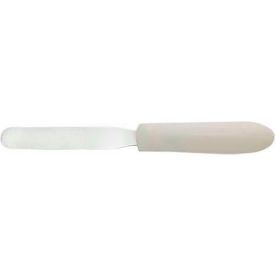 Bakery Spatulas, 4-1/4"L Blade, White Polypropylene Handle