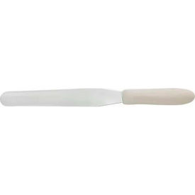 Bakery Spatulas, 7-3/4"L Blade, White Polypropylene Handle