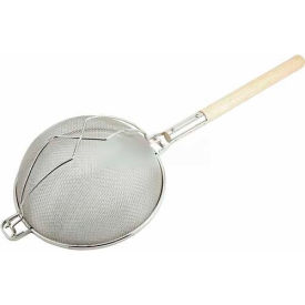 Medium Double Mesh, 14" Diameter, Stainless Steel