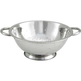 Colander with Base, 3 Qt. capacity, 10" diameter, made of Stainless Steel