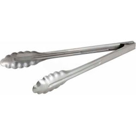 Utility Tong, 12"L, Extra Heavyweight Stainless Steel