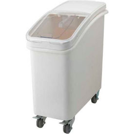 Mobile Ingredient Bin W/ Lid, 30-13/32"L x 17"W x 30"H, White