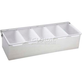Winco CDP-5 Condiment Dispenser, 5 Compartment