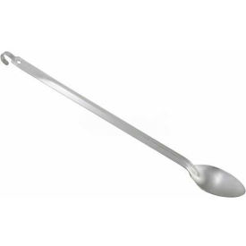 Solid Basting Spoon With Hook, 21"L, Stainless Steel