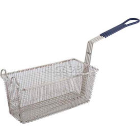 Heavy Duty Fry Basket, Rectangle, Blue Plastic