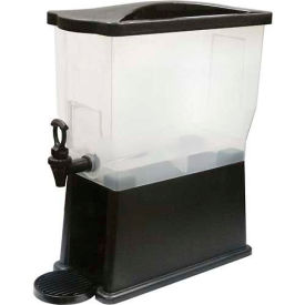 Beverage Dispenser, 3 Gal, 18.9"L, 8-3/16"W, 20-3/8"H, Polycarbonate